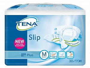 Tena Slip Plus Подгузники для взрослых M 30 шт. (80-122см)