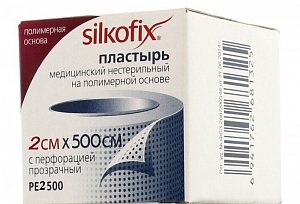 Лейкопластырь 2 см х 500 см полимерная основа Silkofix