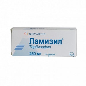 Ламизил таблетки 250 мг 14 шт.