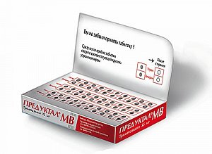 Предуктал МВ таблетки с модифицированным высвобождением покрытые пленочной оболочкой 35 мг 180 шт.