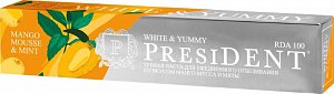 PresiDENT White&Yummy Зубная паста манго-мусс с мятой 75г
