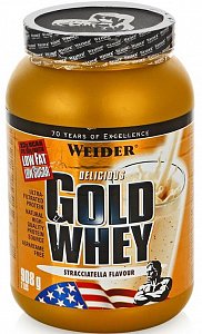 Weider Gold Whey протеин 908г страччиателла банка