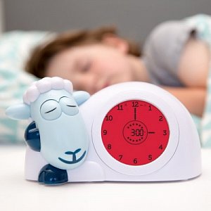 Zazu Часы-будильник для тренировки сна Ягнёнок Sam Синий 2+