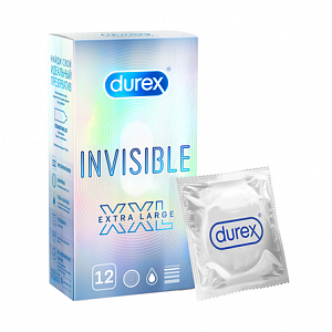 Durex Презервативы Invisible XXL ультратонкие 12 шт.
