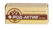 Йод-Актив таблетки 50 мкг 80 шт. Диод (БАД) Йод-Актив таблетки 50 мкг 80 шт. Диод (БАД)