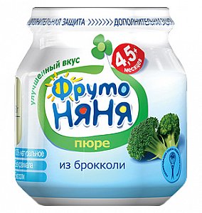Фрутоняня Пюре капуста брокколи с 5 мес. 80 г 80 г
