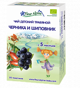 Fleur Alpine Чай травяной черника и шиповник Organic от 5 мес. 30 пакетиков