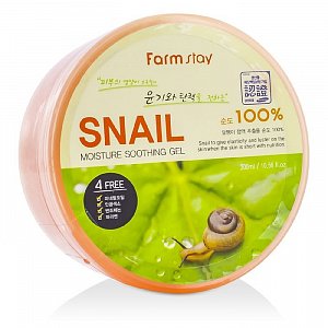 FarmStay Гель многофункциональный со слизью улитки Snail Moisture Soothing Gel 300 мл
