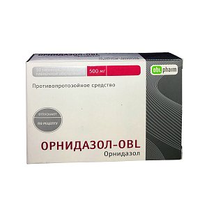Орнидазол таблетки покрытые пленочной оболочкой 500 мг 10 шт. Оболенское ФП