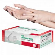 Перчатки SF Gloves виниловые нестерильные неопудренные диагностические р.L 100 шт. (50 пар) Перчатки SF Gloves виниловые нестерильные неопудренные диагностические р.L 100 шт. (50 пар)