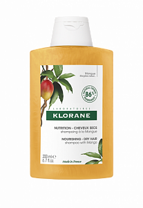 Klorane Шампунь с маслом манго для сухих и поврежденных волос 200 мл