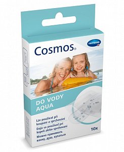 Cosmos Aqua Пластырь водостойкий прозрачный 3 размера 10 шт.