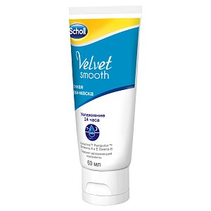 Scholl Velvet Крем-маска ночной для ног 60 мл