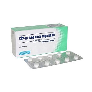Фозиноприл таблетки 10 мг 30 шт. Биоком
