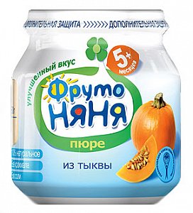 ФрутоНяня Пюре Тыква с 5 мес. 80 г