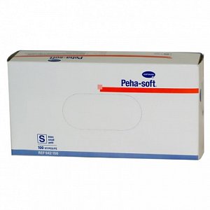 Peha-Soft Перчатки латексные нестерильные неопудренные размер S 100 шт. (50 пар)