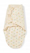 Summer Infant Конверт SwaddleMe Organic пеленальный на липучке размер S M кремовый кружочки Summer Infant Конверт SwaddleMe Organic пеленальный на липучке размер S M кремовый кружочки