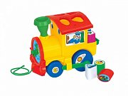 Полесье Каталка-сортер Занимательный паровоз (7 предметов) 6189