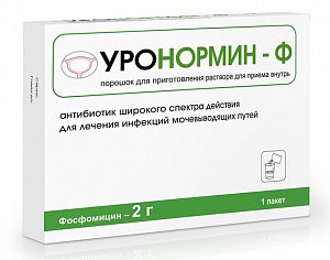 Уронормин-Ф порошок для приготовления раствора для приема внутрь 2 г пакетики 6 г 1 шт.