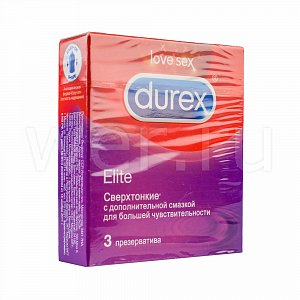 Durex Презервативы Elite 3 шт.