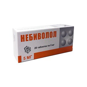 Небиволол таблетки 5 мг 28 шт. Березовский фармацевтический завод