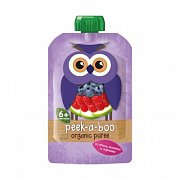 Peek-a-boo Пюре Яблоко, малина, черника с 6 мес. 113 г