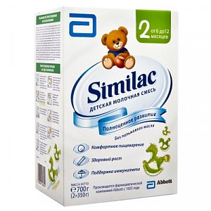 Similac Молочная смесь 2 для детей 700 г 6+