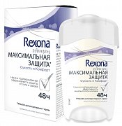 Рексона антиперспирант крем Максимальная защита Сухость и комфорт 45мл