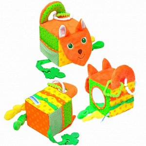 Мякиши Игрушка Кубик Лиса 305 со звуковыми элементами