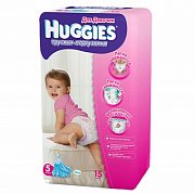 Huggies Подгузники-трусики для девочек 5 15 шт.