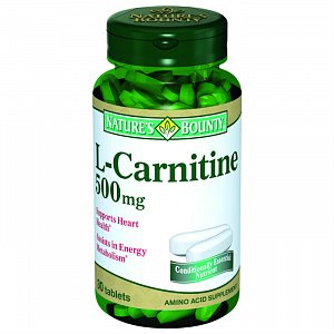Nature`s Bounty L-карнитин 500 мг таблетки 30 шт. (БАД)