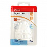 Pigeon Peristaltic Plus Соска силиконовая для бутылки р.S 2 шт. с 1 мес.