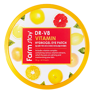 FarmStay Патчи гидрогелевые для кожи вокруг глаз с витаминами DR-V8 Vitamin Hydrogel Eye Patch 60 шт.