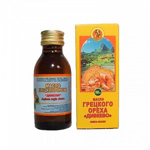 Масло пищевое грецкого ореха 100мл Дивеево