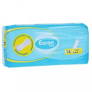Euron Micro Super Прокладки послеродовые урологические 14 шт.