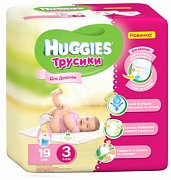 Huggies Подгузники-трусики для девочек 7-11 кг 19 шт.