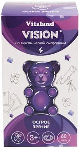 Виталэнд зрение пастилки жев. 60 шт втф