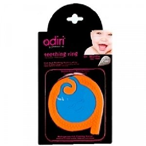 Adiri Прорезыватель для зубов A Teething Rings cyan-orange