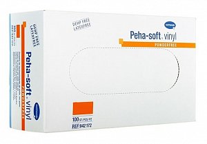 Peha-Soft Перчатки виниловые безлатексные нестерильные неопудренные размер XL 100 шт. (50 пар)