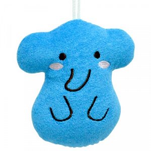 Kokubo [Кокубо] Furocco Мочалка-спонж Синий слоненок 880102