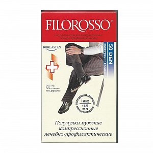 Filorosso Гольфы мужские лечебно-профилактические 1 класс компрессии 50 den р.2(42-46)