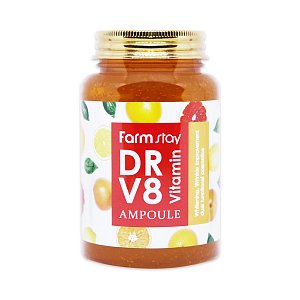 FarmStay Сыворотка многофункциональная ампульная с витаминами DR-V8 Vitamin Ampoule 250 мл