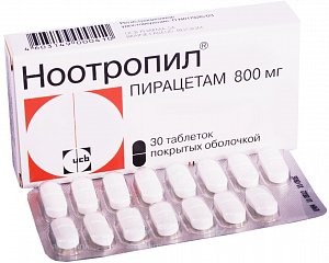 Ноотропил таблетки покрытые оболочкой 800 мг 30 шт.