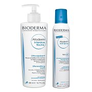 Bioderma Набор Atoderm Бальзам интенсив 500 мл+ SOS-спрей 50 мл Bioderma Набор Atoderm Бальзам интенсив 500 мл+ SOS-спрей 50 мл