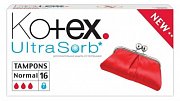Kotex Тампоны Ultrasorb Normal 16 шт.