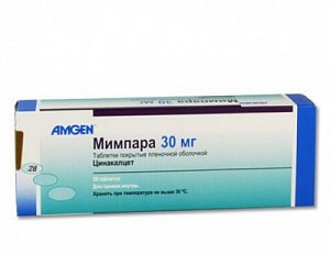 Мимпара таблетки покрытые пленочной оболочкой 30 мг 28 шт.