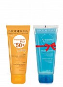 Bioderma Набор Photoderm Max Молочко SPF50+ 100 мл + Atoderm Гель для душа 100мл Bioderma Набор Photoderm Max Молочко SPF50+ 100 мл + Atoderm Гель для душа 100мл