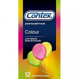 Contex Презервативы Colour разноцветные 12 шт.