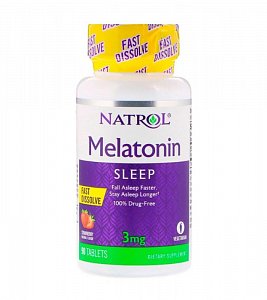 Natrol Мелатонин таблетки быстрорастворимые 3 мг 90 шт. (БАД)