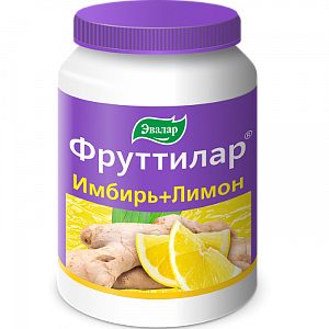 Фруттилар пастилки жевательные Имбирь-лимон 4 г 30 шт. (БАД)
